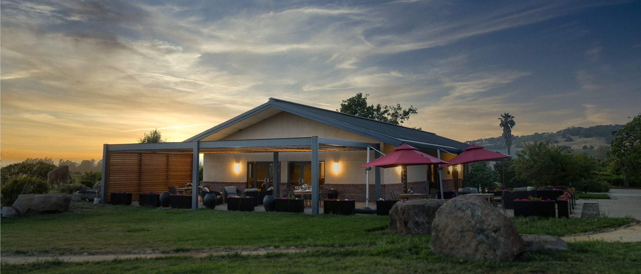 RD Winery in the evening