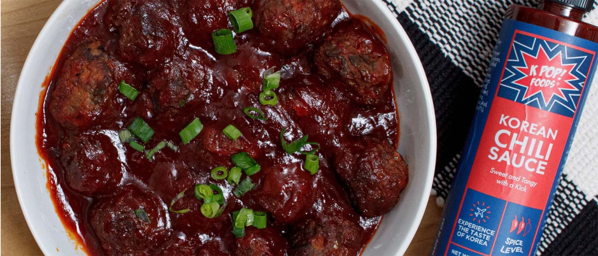 KPOP Foods Sweet and Sour Meatballs
