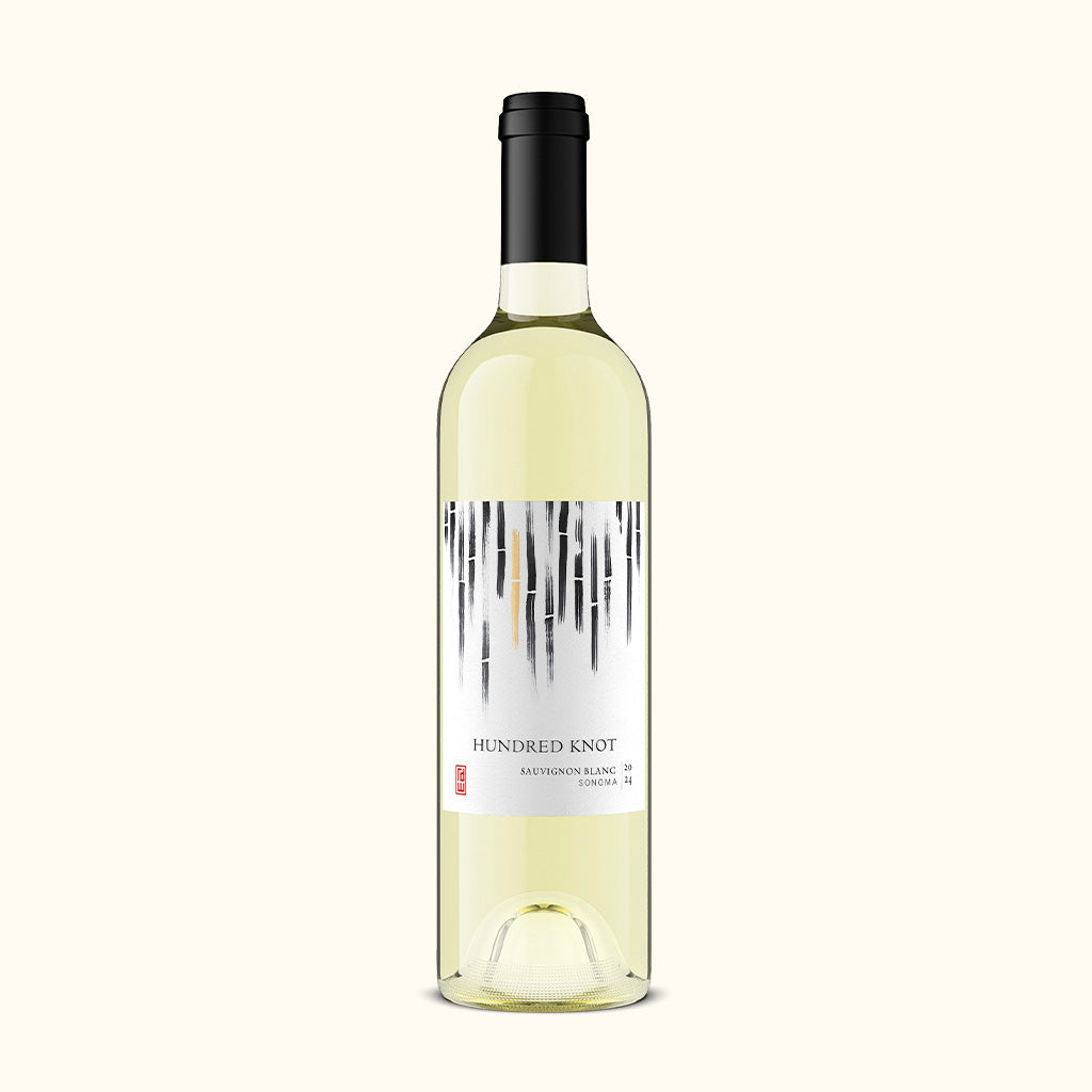 a bottle of hundred knot sauvignon blanc from sonoma