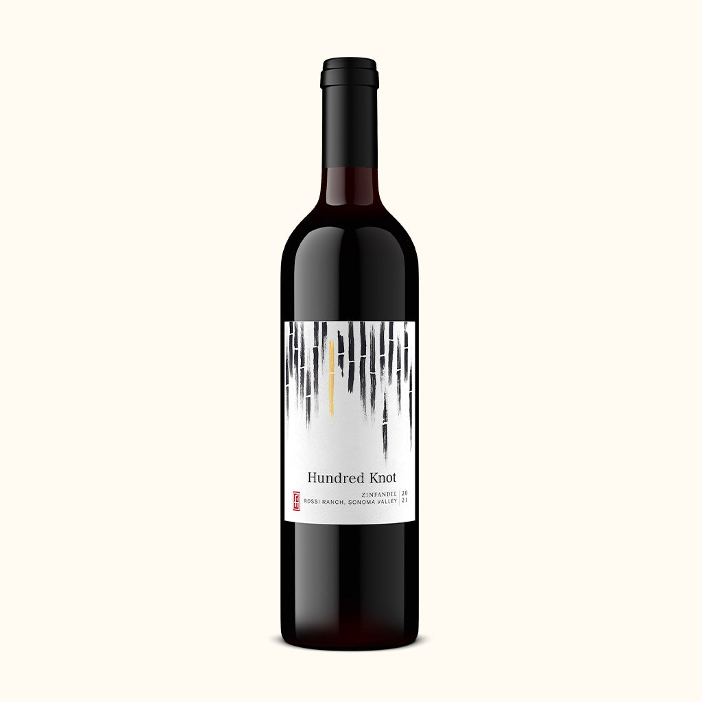 a bottle of hundred knot california zinfandel
