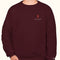 maroon RD logo crew neck sweatshirt