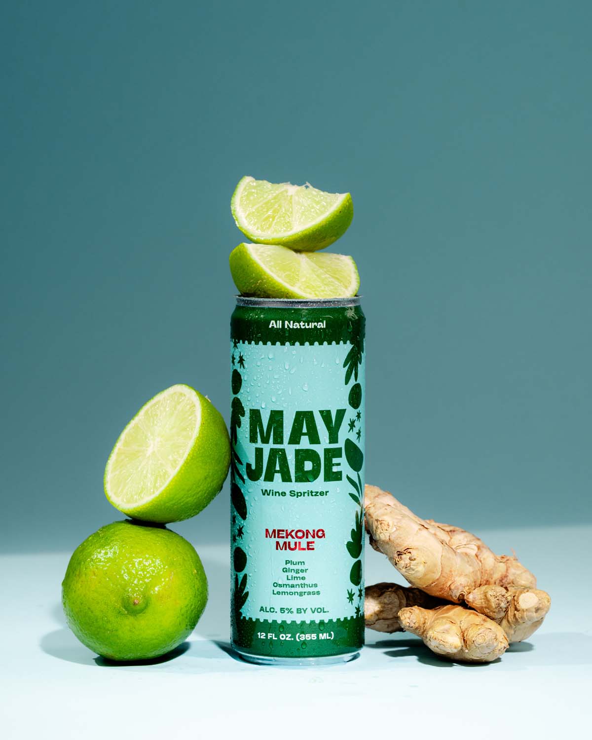 May Jade Mekong Mule wine spritzer—plum, ginger, lime, osmanthus, lemongrass