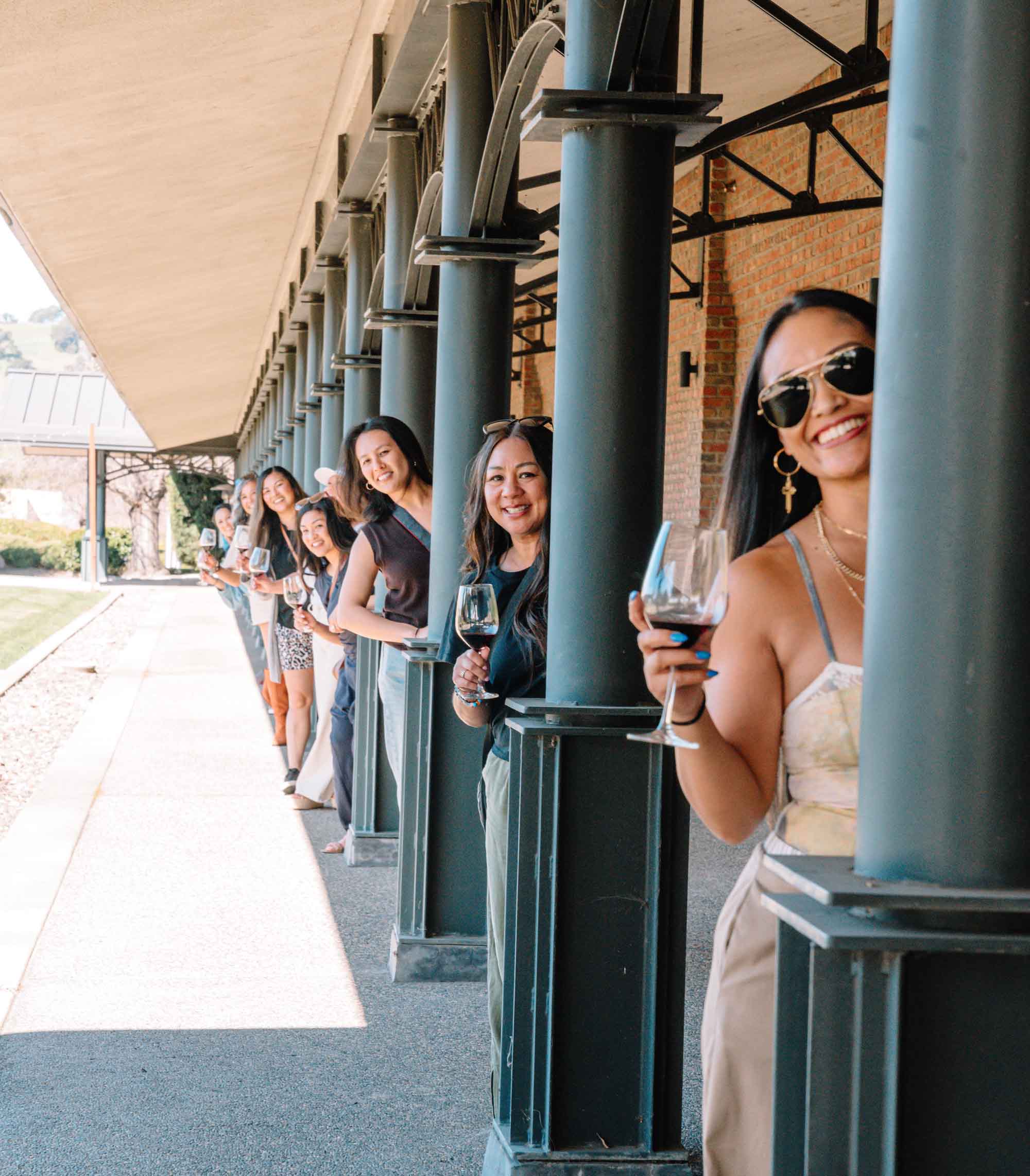 Women tasting wine at RD Winery