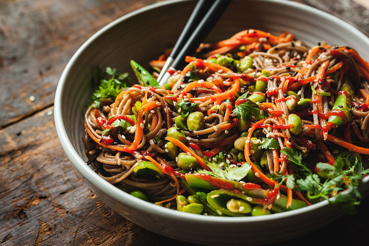 Spicy Asian noodle dish pairing