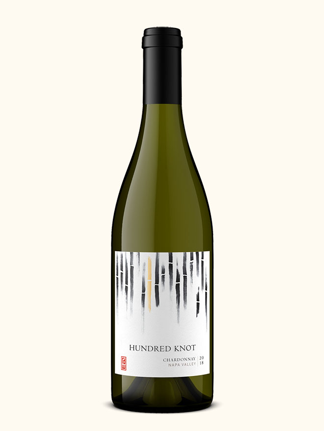 hundred-knot-chardonnay Bottle of Hundred Knot chardonnay wine