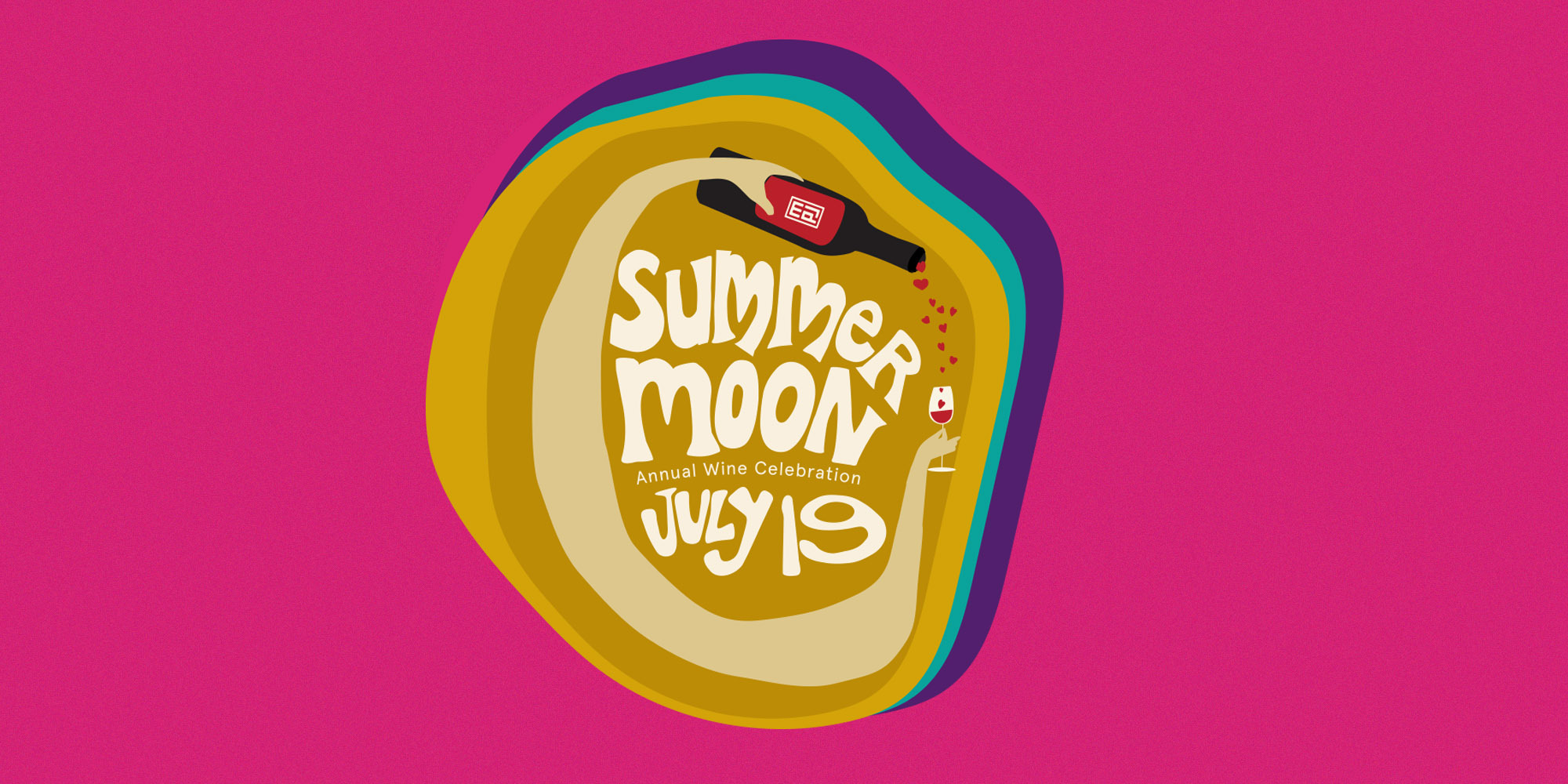 Summer Moon Festival illustrated graphic