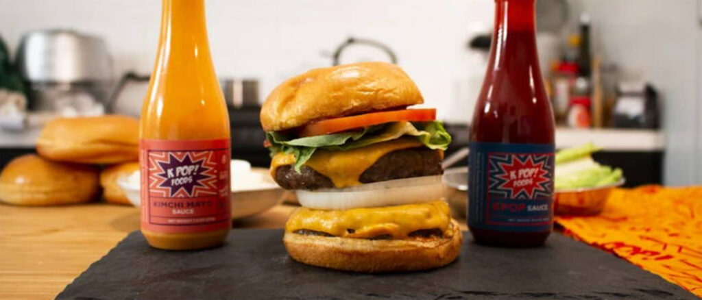 KPOP burger and sauces