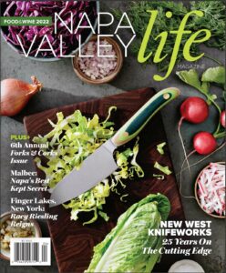 Napa Valley Life Magazine Food & Wine 2022 Cover