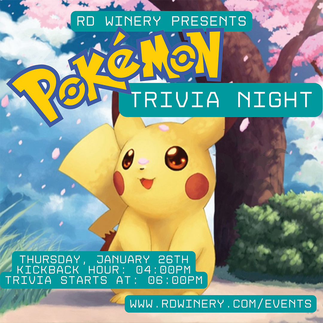Pokemon Trivia Night happens Thursday, January 26