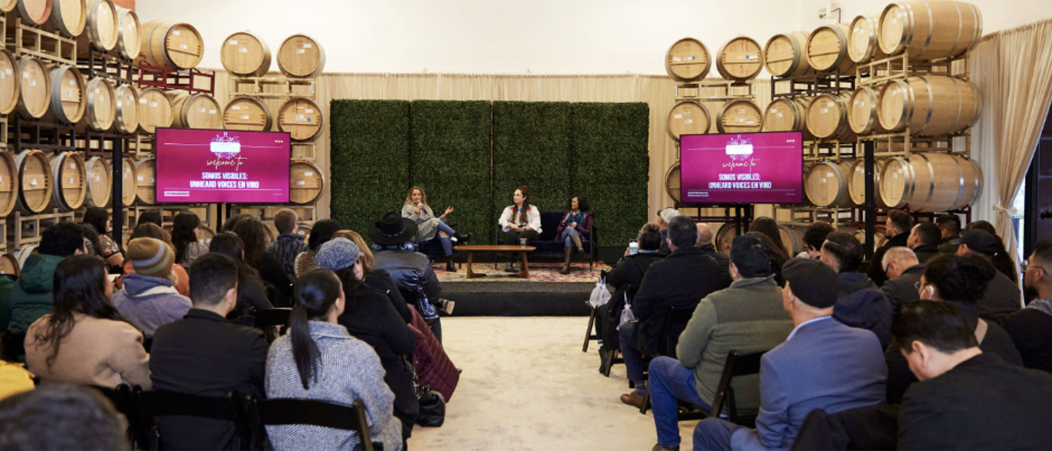 Panel and audience members at the 2022 LatinX Wine Summit