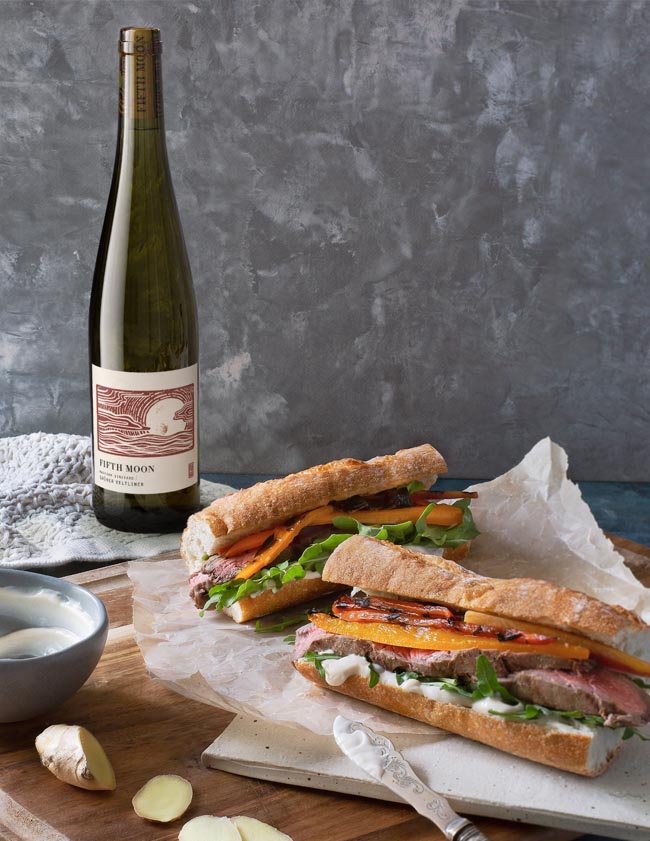 white wine banh mi pairing