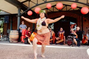 A hula dancer performing