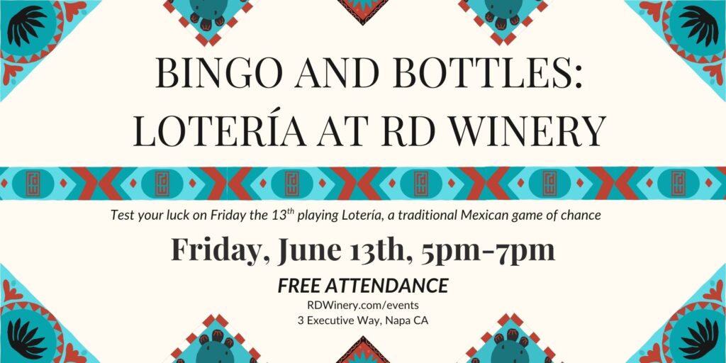 Bingo and Bottles Loteria event graphic