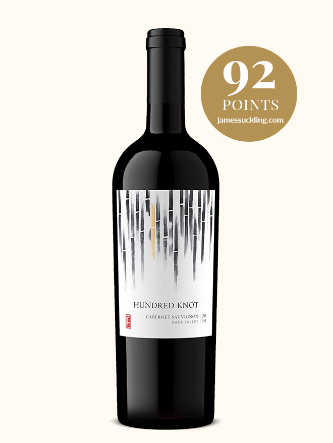 hundred-knot-cabernet-sauvignon-19 Cabernet Sauvignon red wine bottle with 92 point score